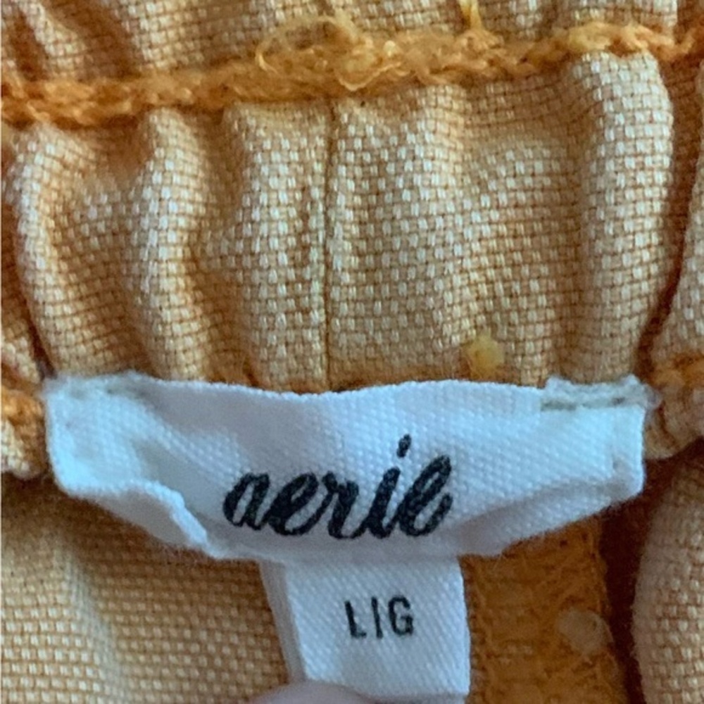 AERIE Babewatch High Waisted Pull On Shorts Orange Size Large - Picture 6 of 13